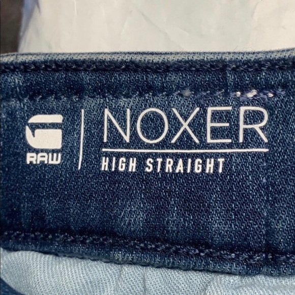 NWT G-STAR High Rise Fold Cuff Straight Leg Jeans - Picture 14 of 15